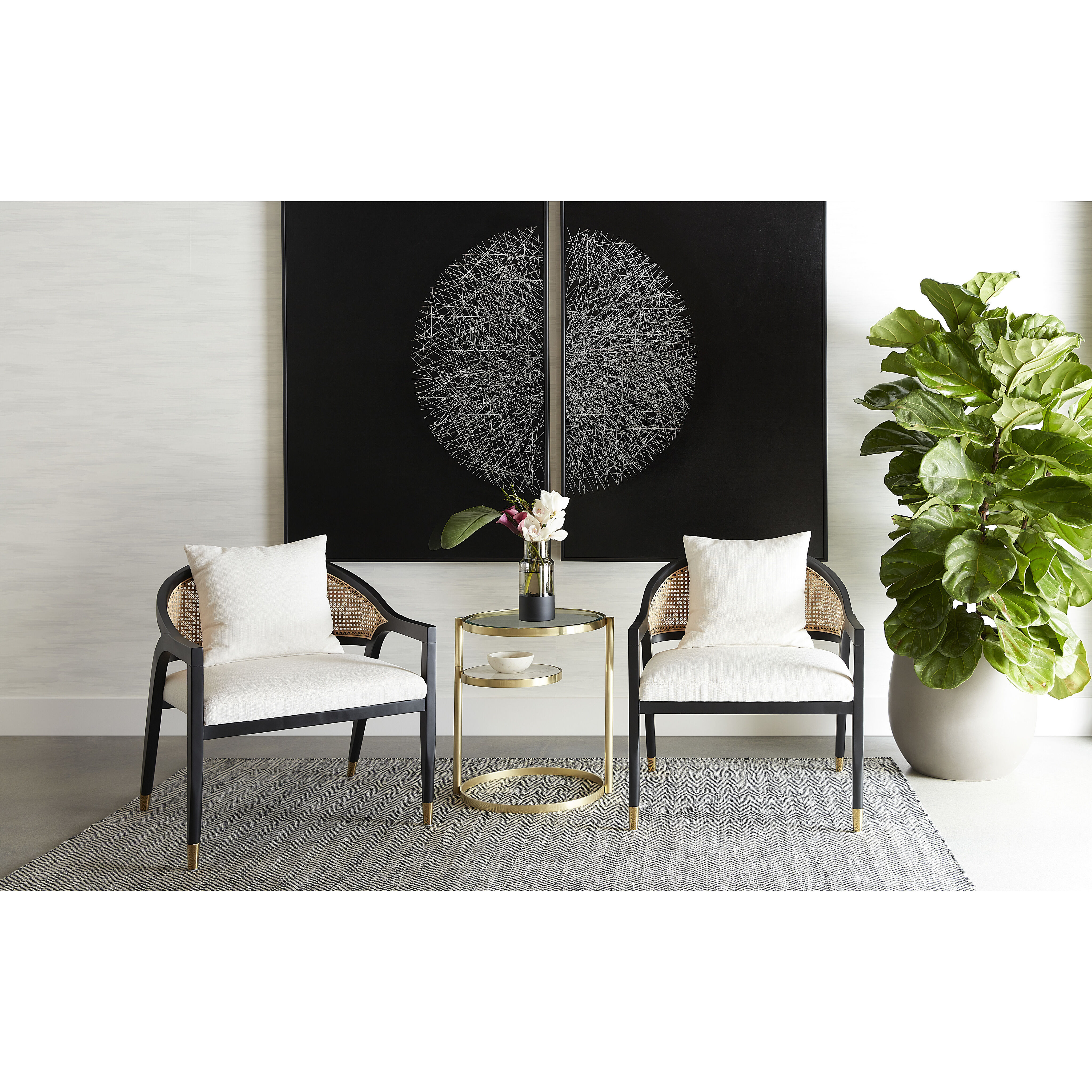 Kirsten Linoso Ivory Lounge Chair